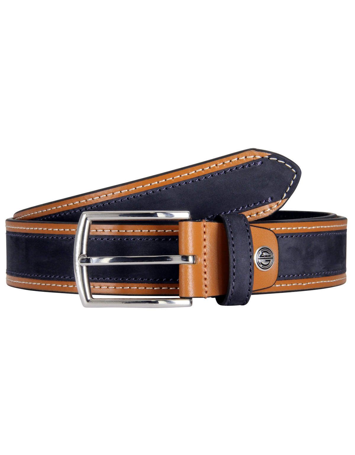 Ремень мужской из нубука комбинированный мужские | купить в интернет-магазине Olymp-Men