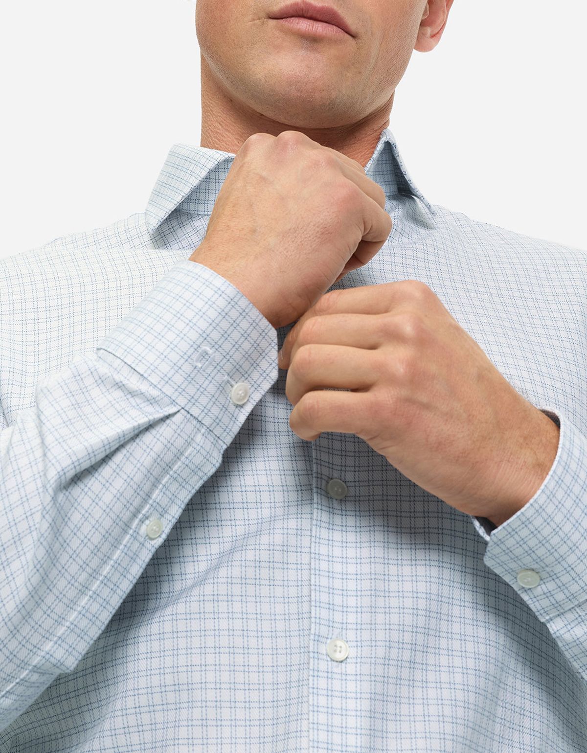 Сорочка в голубую клетку OLYMP супер слим | купить в интернет-магазине Olymp-Men
