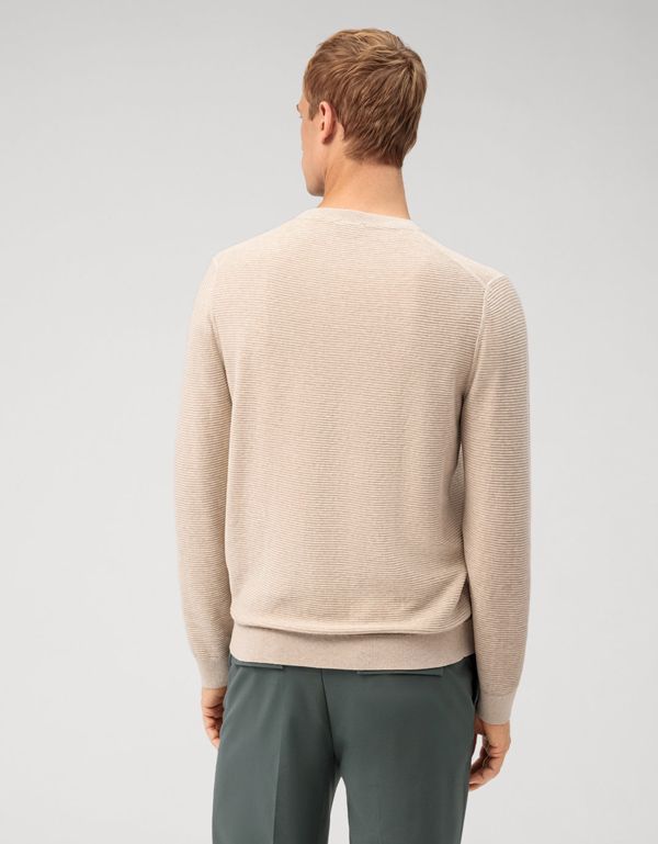 Джемпер  мужской бежевый, modern fit | интернет-магазин Olymp-Men