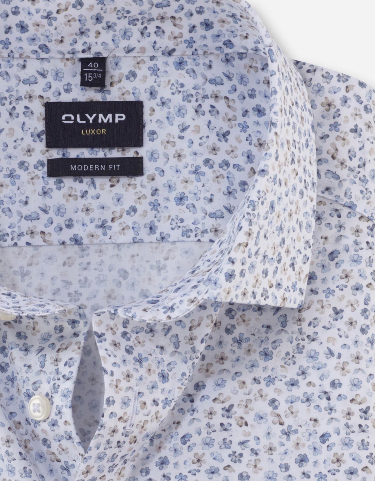 Рубашка с цветочным рисунком OLYMP Luxor, modern fit на рост до 176 | купить в интернет-магазине Olymp-Men