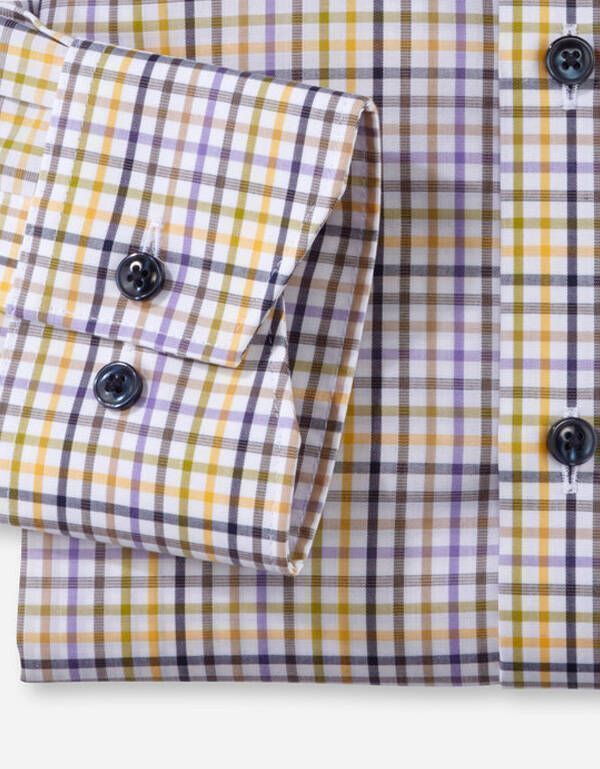 Рубашка мужская в клетку OLYMP Luxor прямая | купить в интернет-магазине Olymp-Men