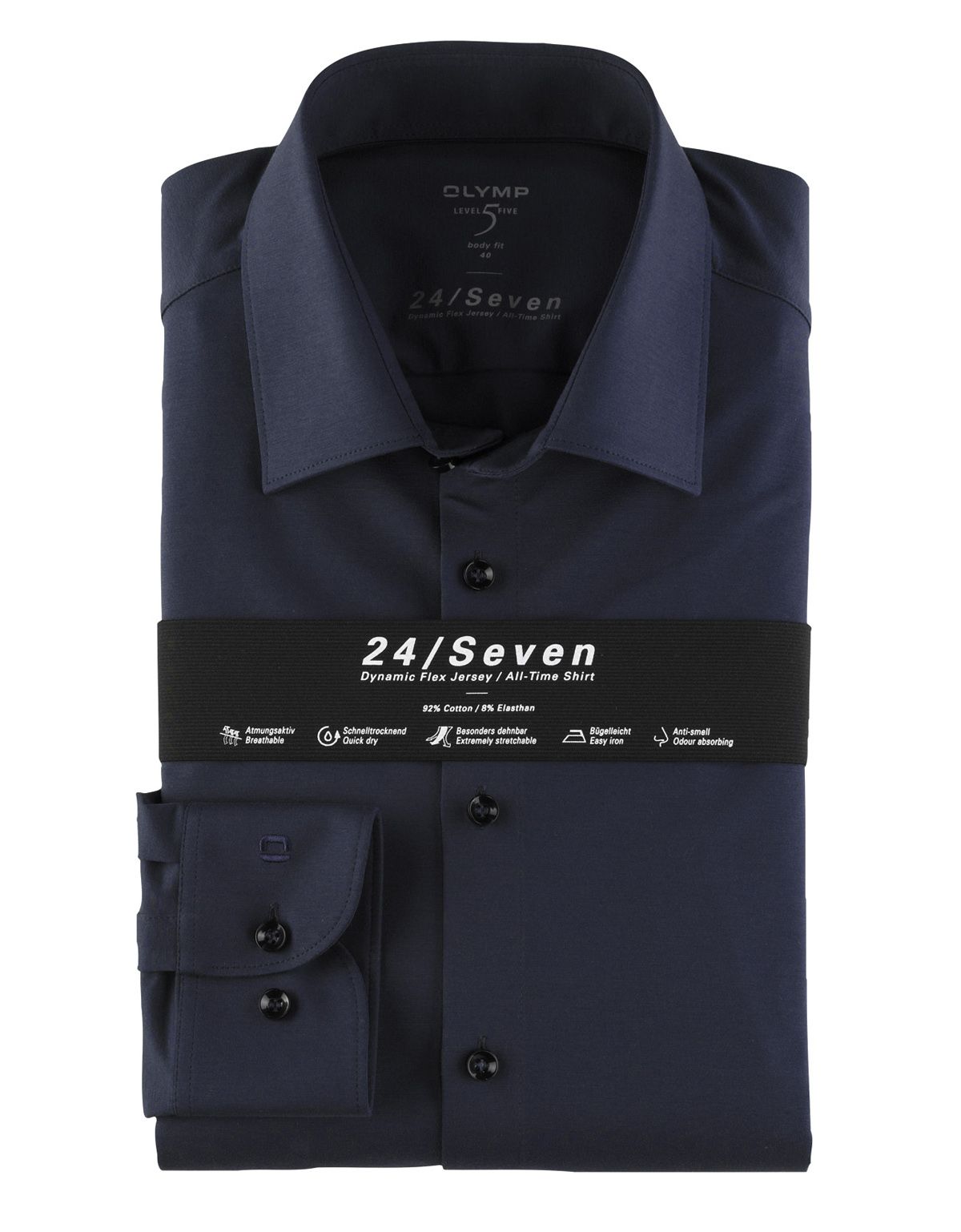 Рубашка трикотажная OLYMP 24/7 body fit, рост >186 | купить в интернет-магазине Olymp-Men