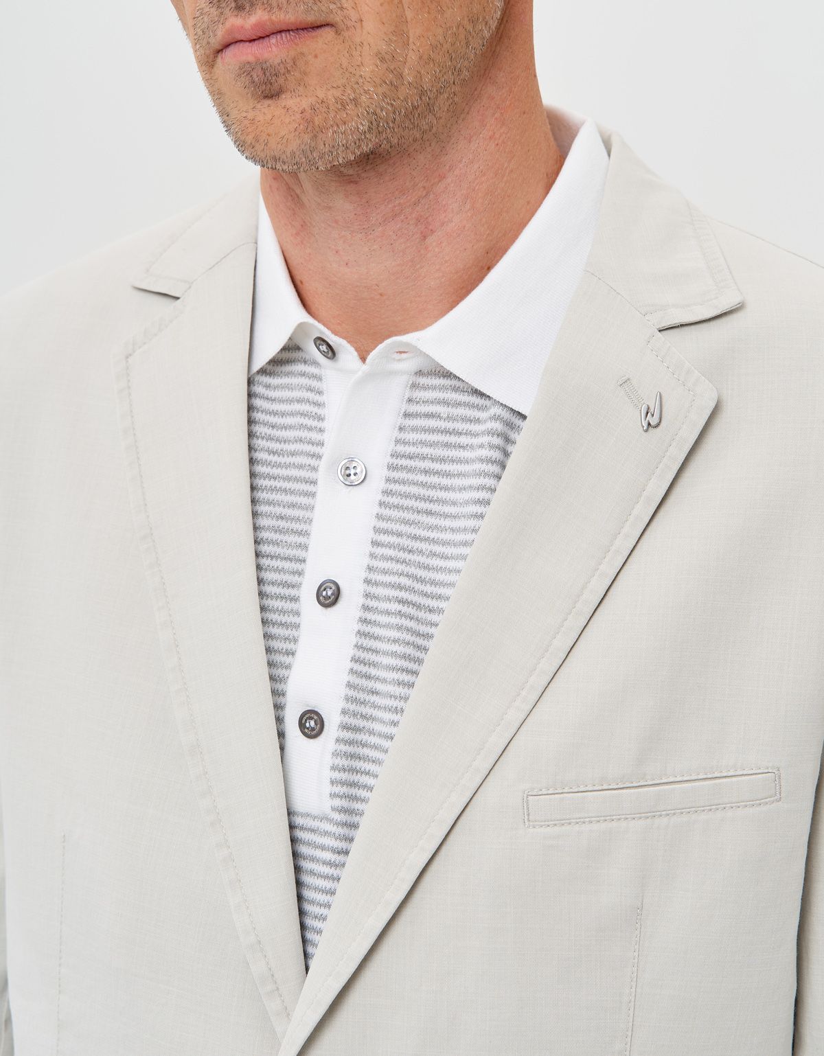 Пиджак мужской светлый w.Wegener из тонкого хлопка | купить в интернет-магазине Olymp-Men