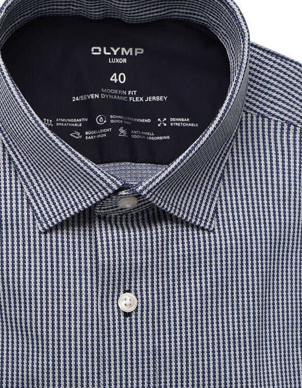 Трикотажная рубашка мужская Olymp 24/7, modern fit | купить в интернет-магазине Olymp-Men
