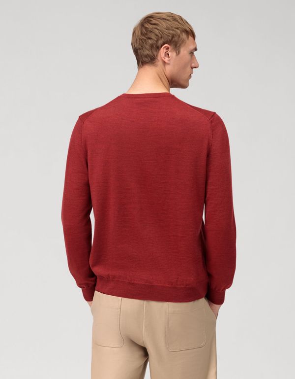 Джемпер мужской OLYMP шерстяной с круглым вырезом | интернет-магазин Olymp-Men