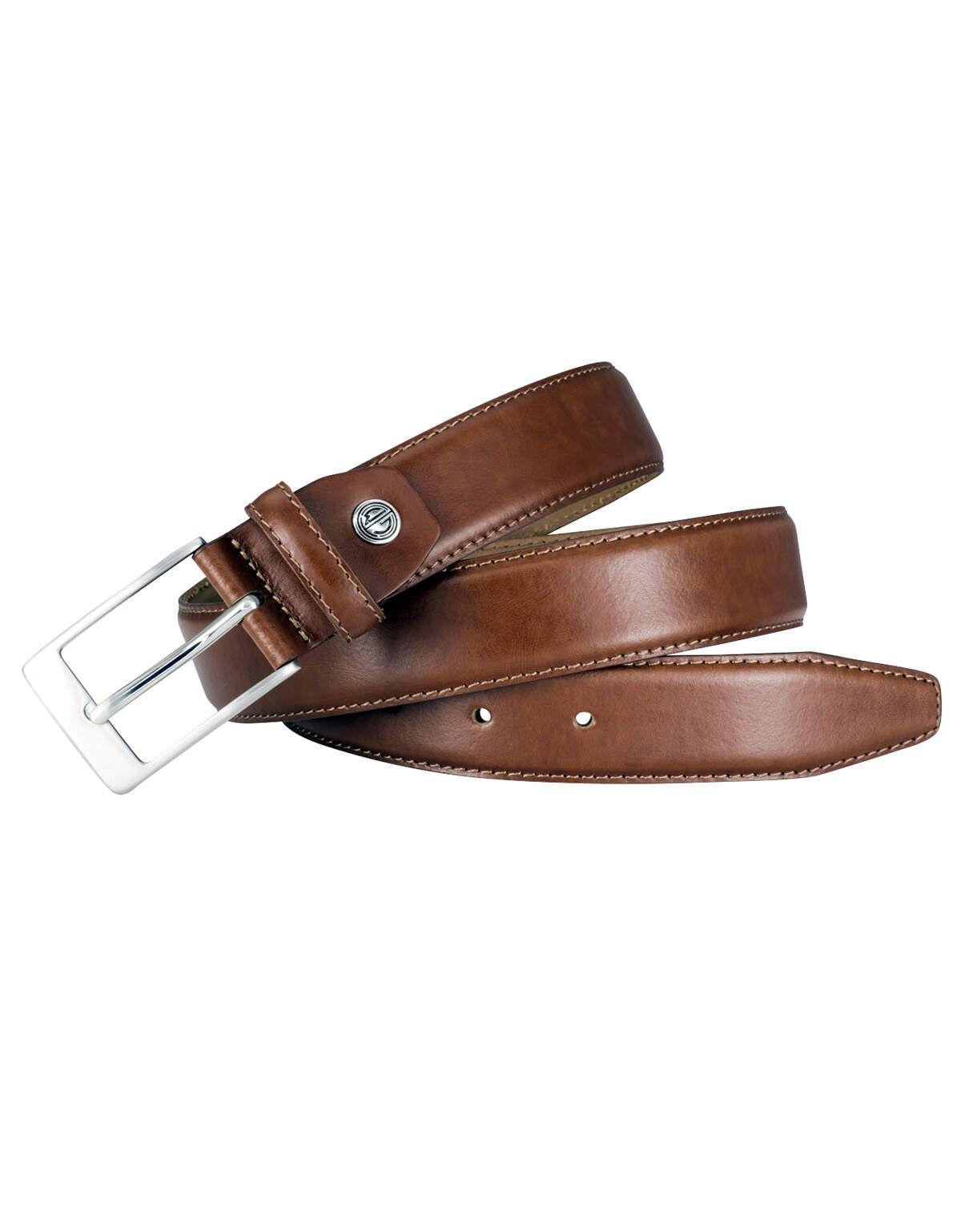 Ремень Lindenmann классический из гладкой кожи мужские | купить в интернет-магазине Olymp-Men