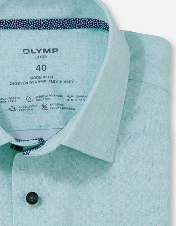 Рубашка мужская трикотажная OLYMP Luxor 24/7, modern fit