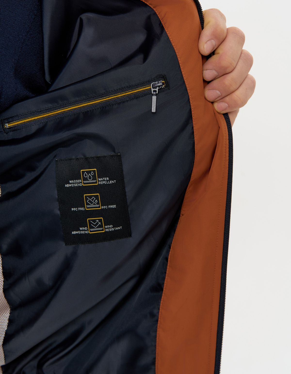 Куртка мужская оранжевая лёгкая New Canadian | купить в интернет-магазине Olymp-Men