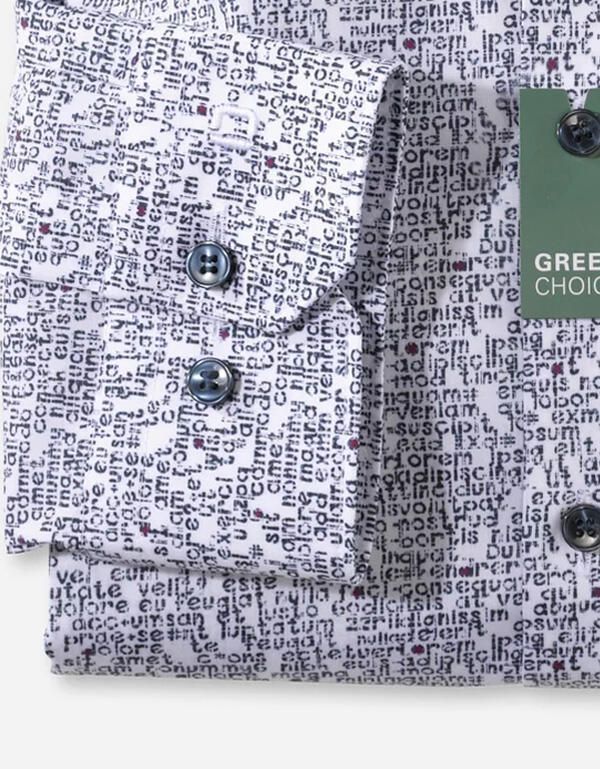 Сорочка мужская OLYMP №6 с принтом, супер слим | купить в интернет-магазине Olymp-Men