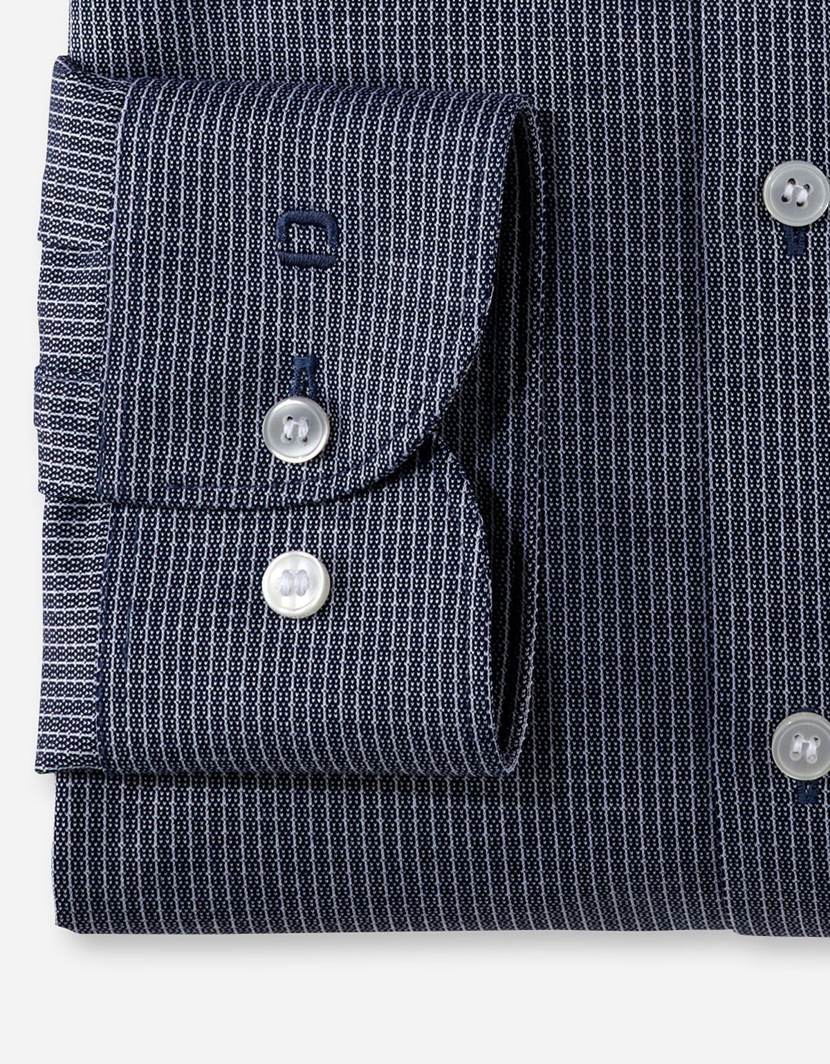 Рубашка трикотажная синяя в полоску Olymp, body fit | купить в интернет-магазине Olymp-Men