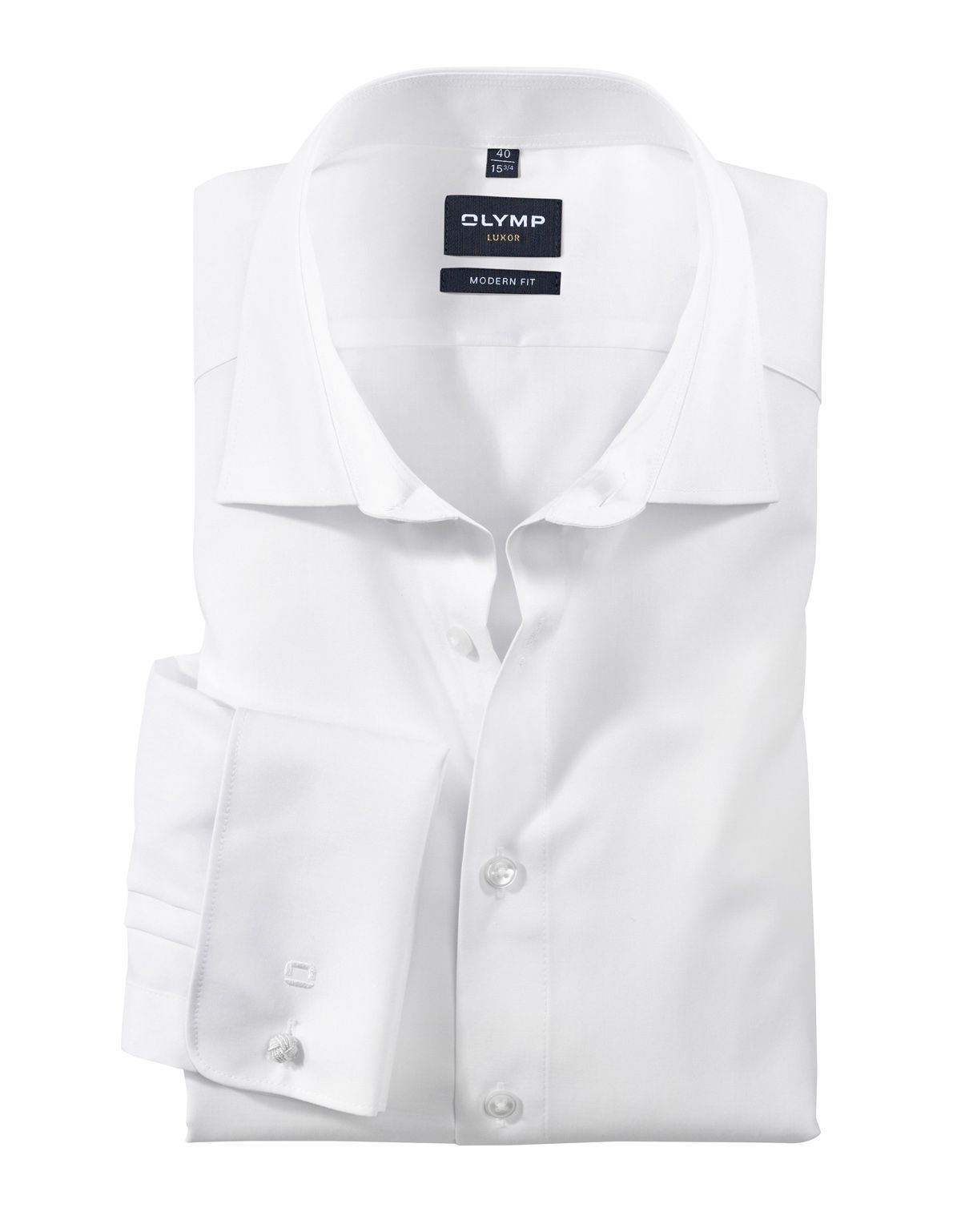 Сорочка белая мужская Olymp Luxor, modern fit[БЕЛЫЙ]
