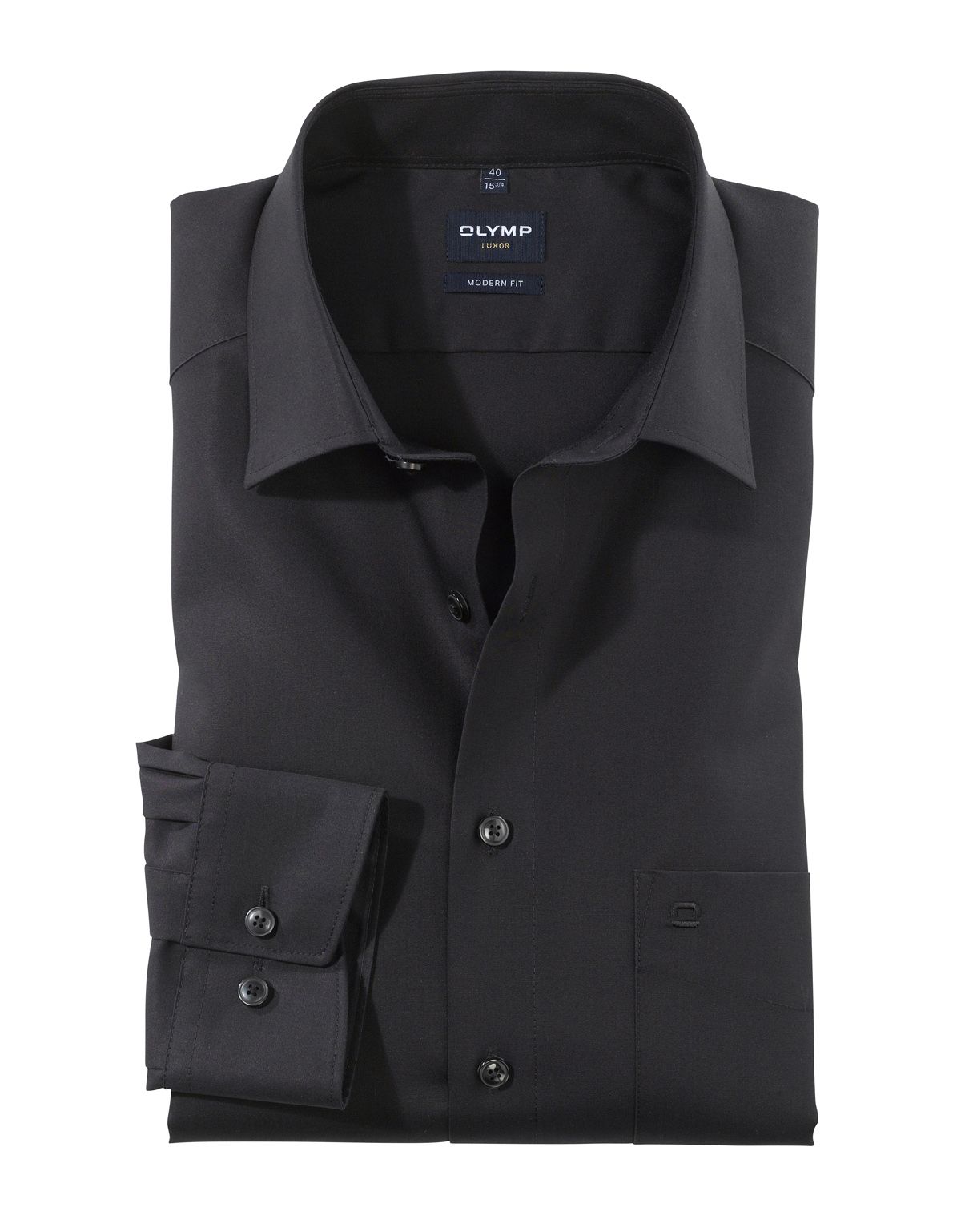 Рубашка OLYMP Luxor, modern fit, рост >186[ЧЕРНЫЙ]