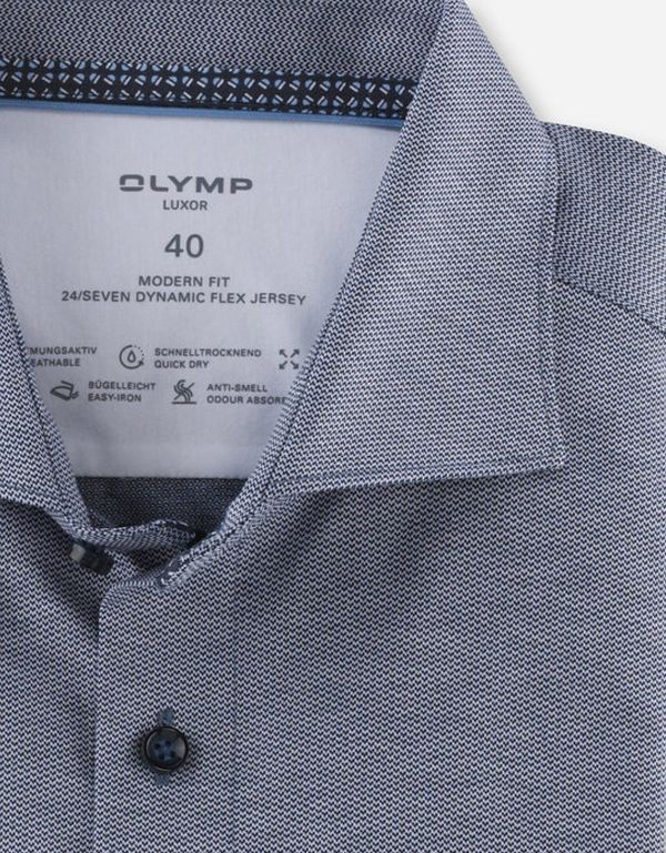 Рубашка трикотажная мужская OLYMP Luxor 24/7, modern fit | купить в интернет-магазине Olymp-Men