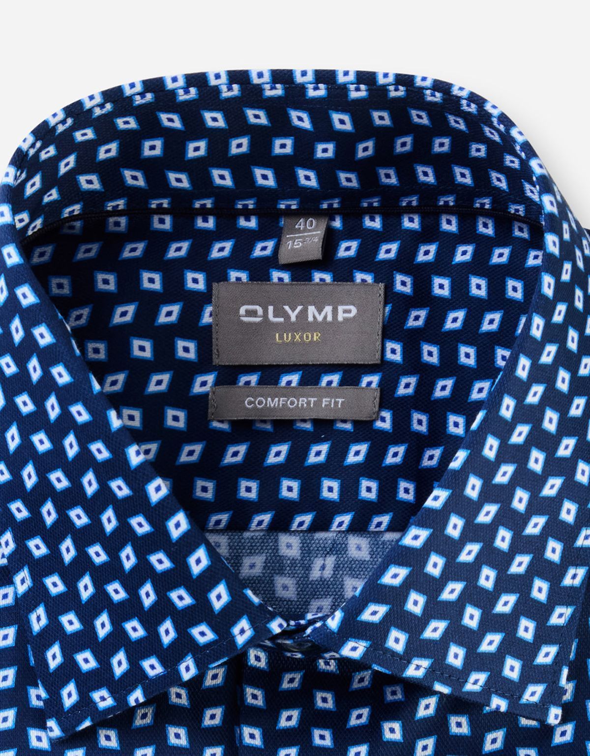 Рубашка мужская с коротким руквом OLYMP Luxor, прямая