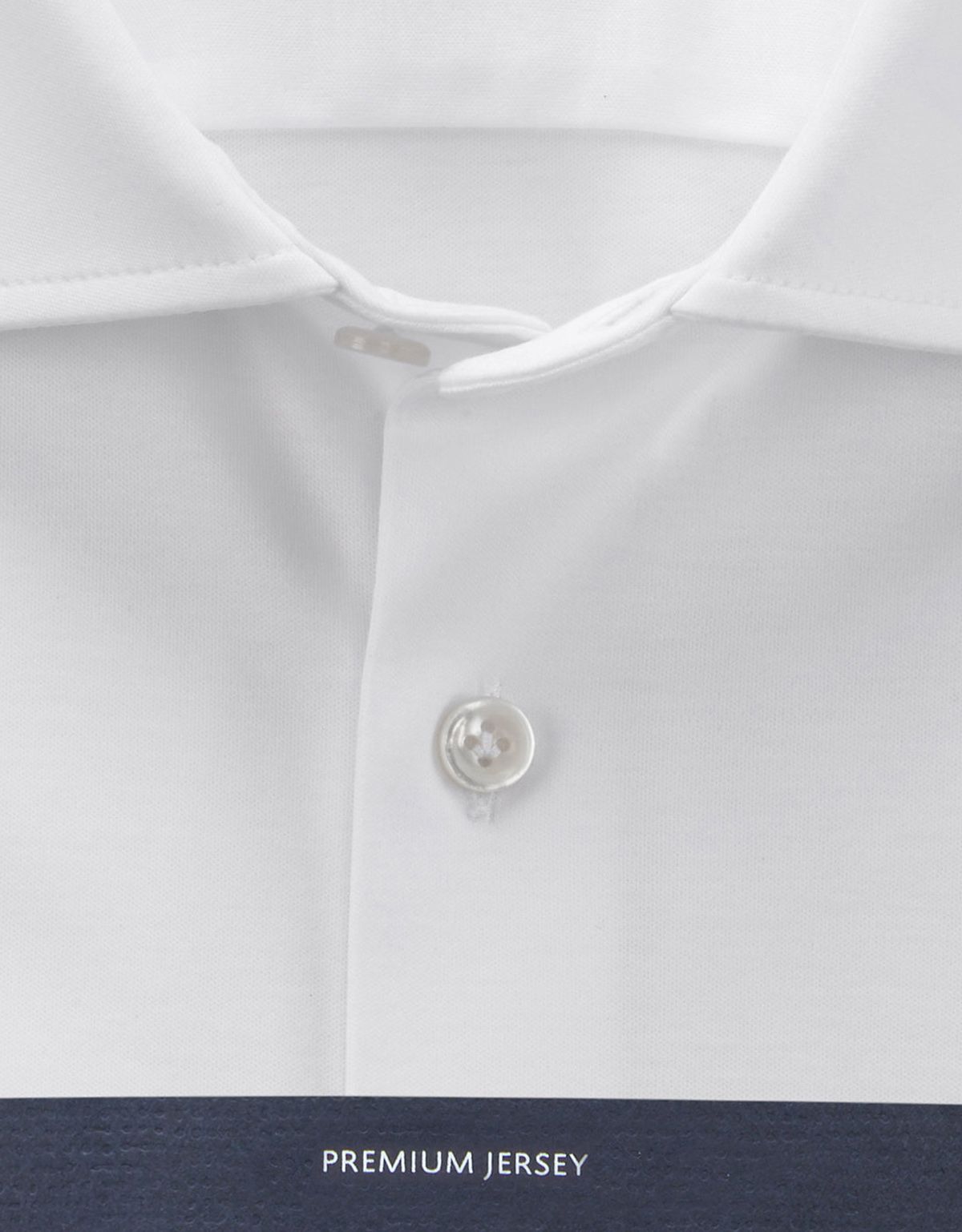 Рубашка мужская трикотажная Signature белая однотонная