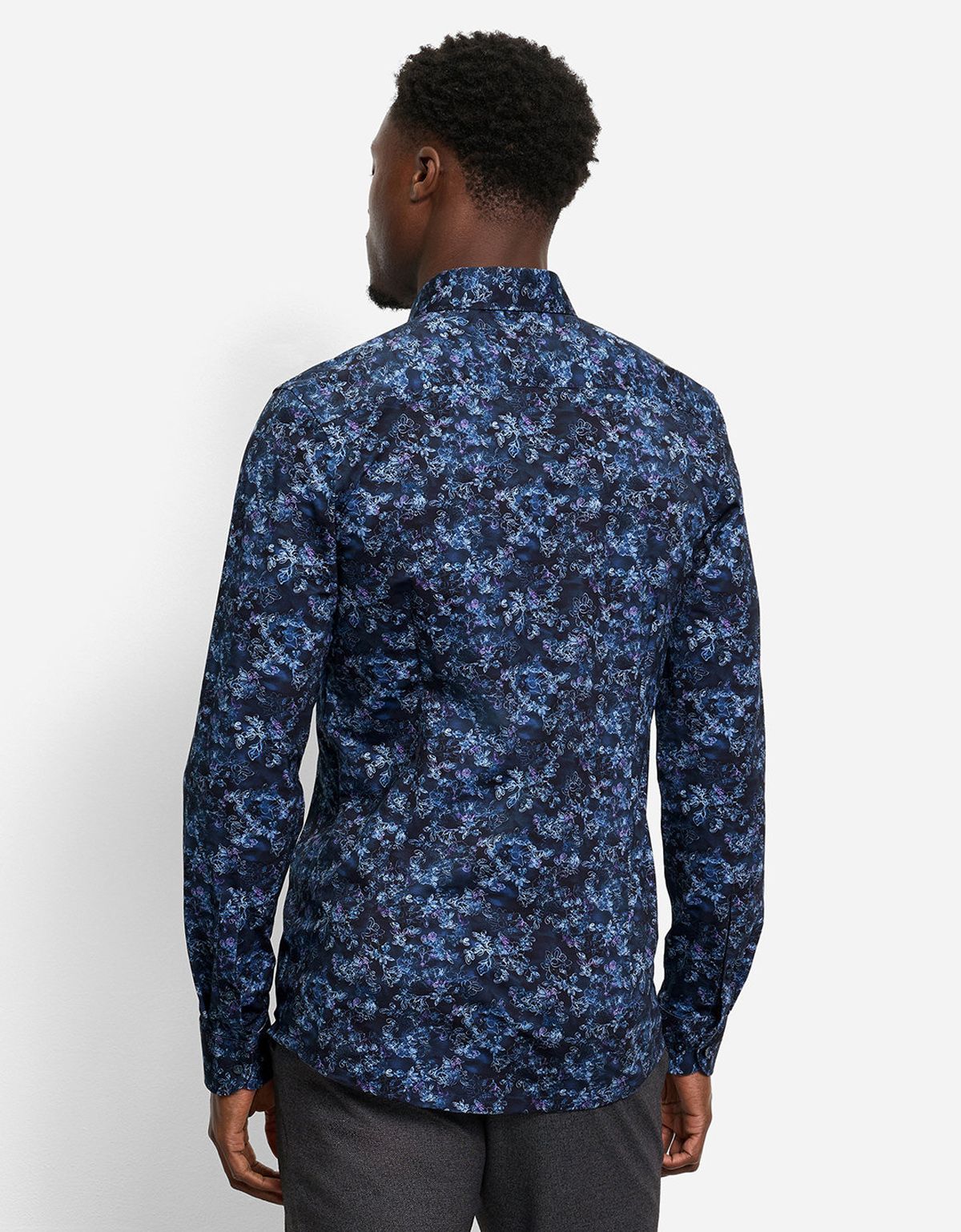 Рубашка мужская трикотажная с рисунком OLYMP, body fit | купить в интернет-магазине Olymp-Men