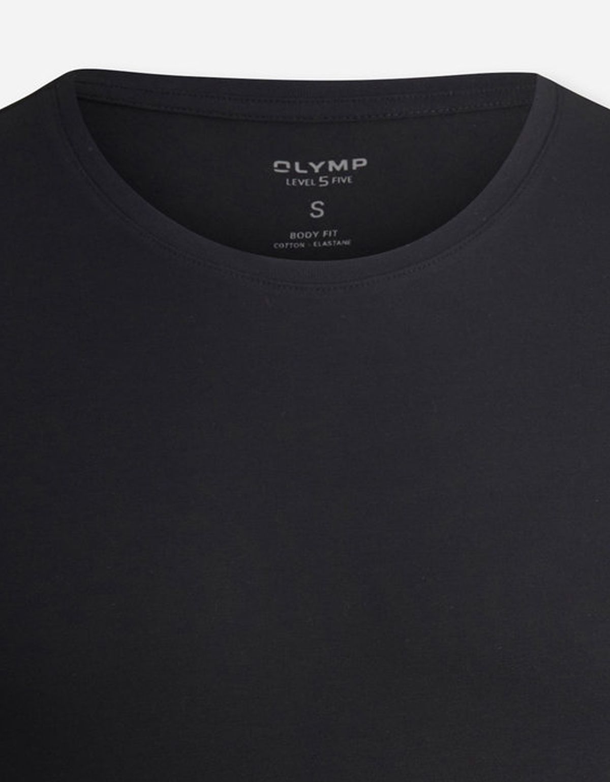 Чёрная бельевая футболка OLYMP приталенная | купить в интернет-магазине Olymp-Men