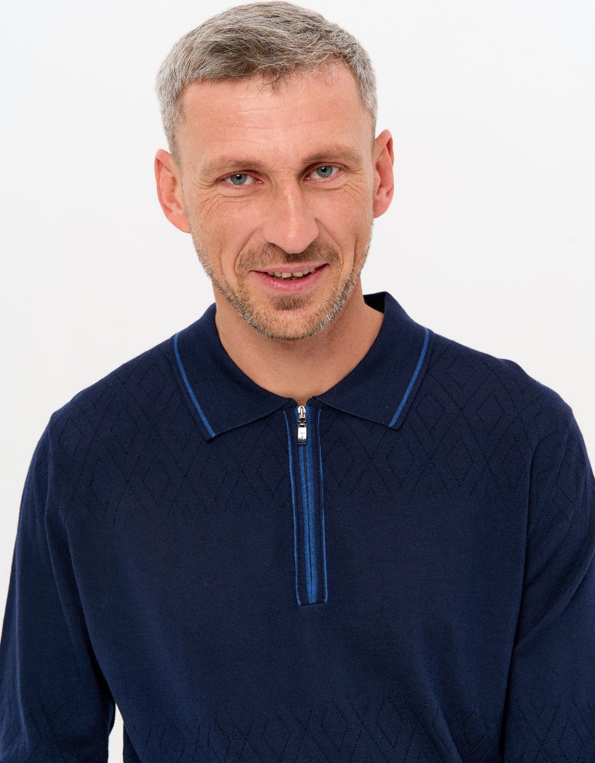 Поло с длинным рукавом Gratude на молнии | купить в интернет-магазине Olymp-Men