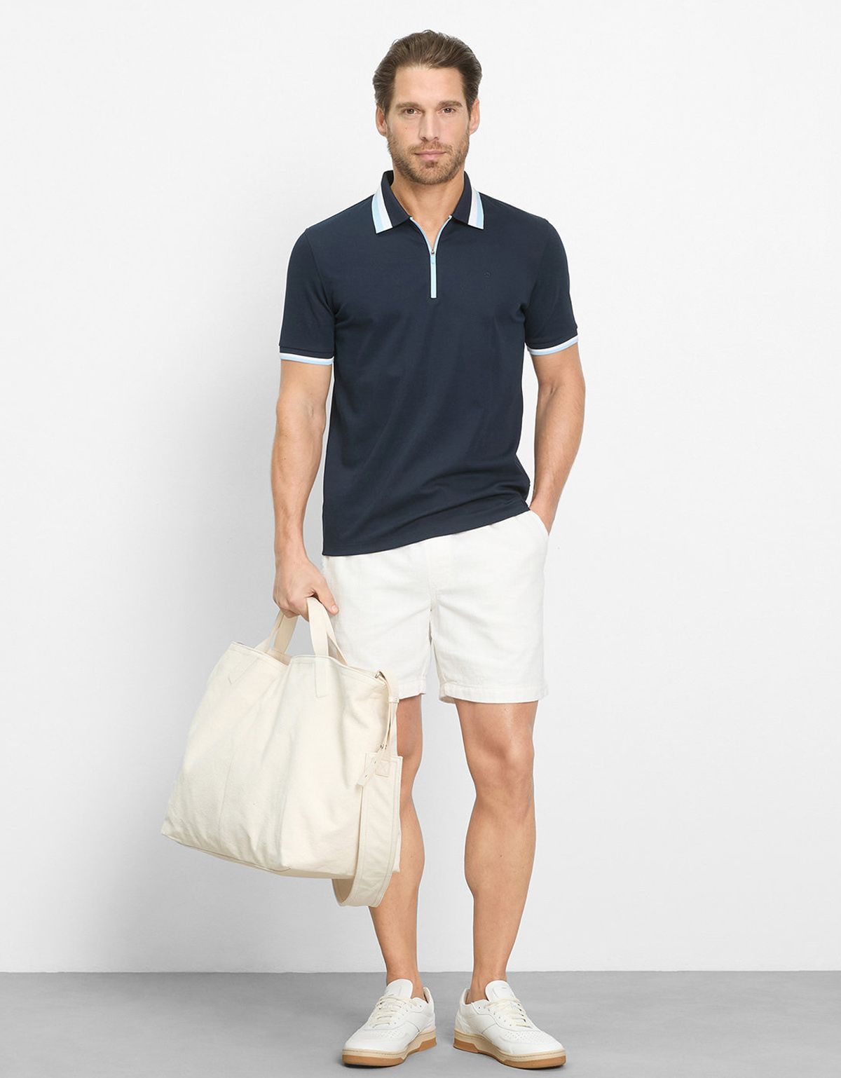 Поло мужское синее на молнии Olymp | купить в интернет-магазине Olymp-Men