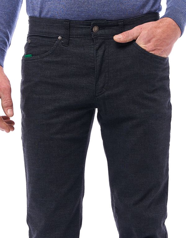 Брюки мужские тёплые синие Club Of Comfort, прямые | купить в интернет-магазине Olymp-Men