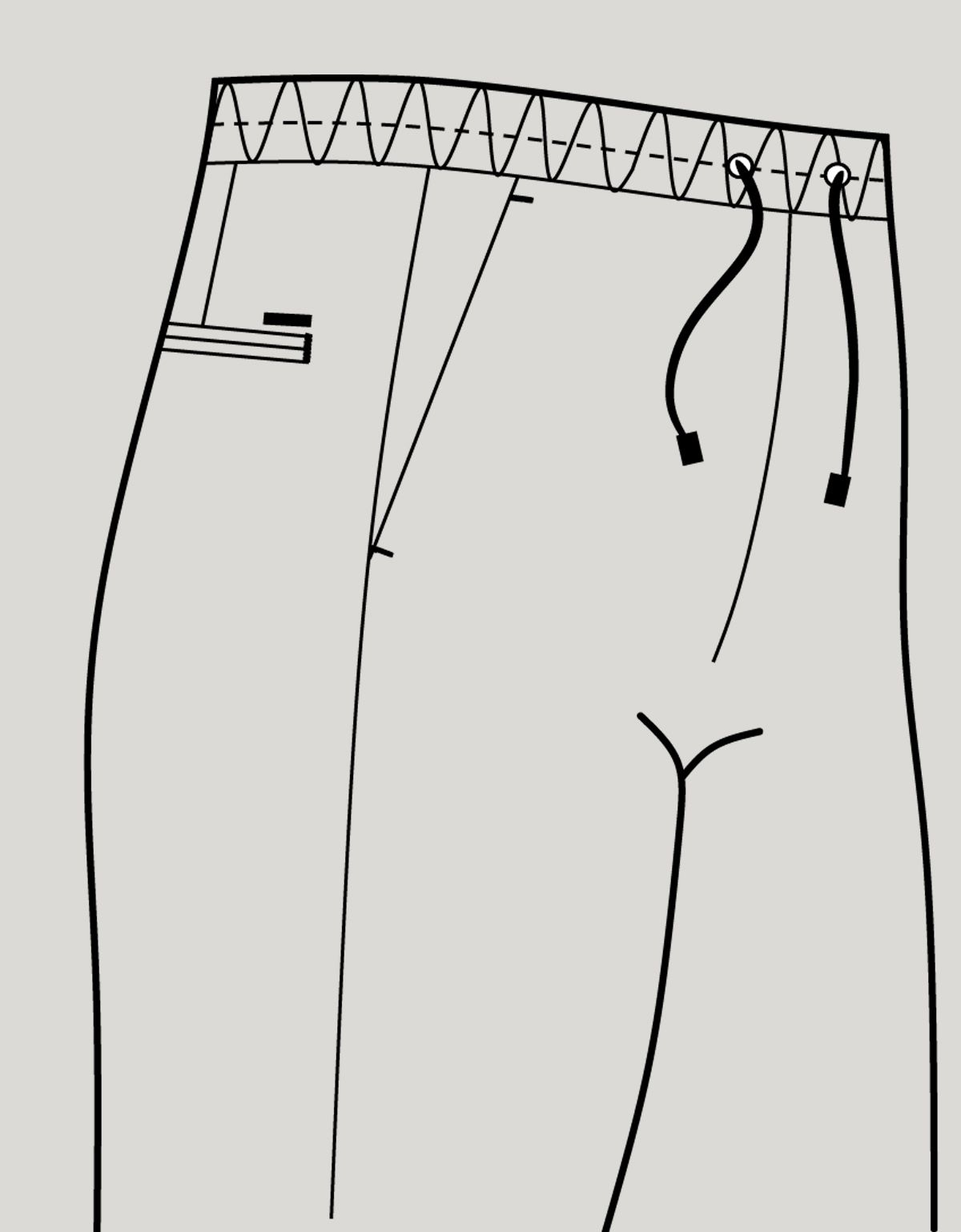 Брюки женские синие w.Wegener на резинке со шнурком | интернет-магазин Olymp-Men