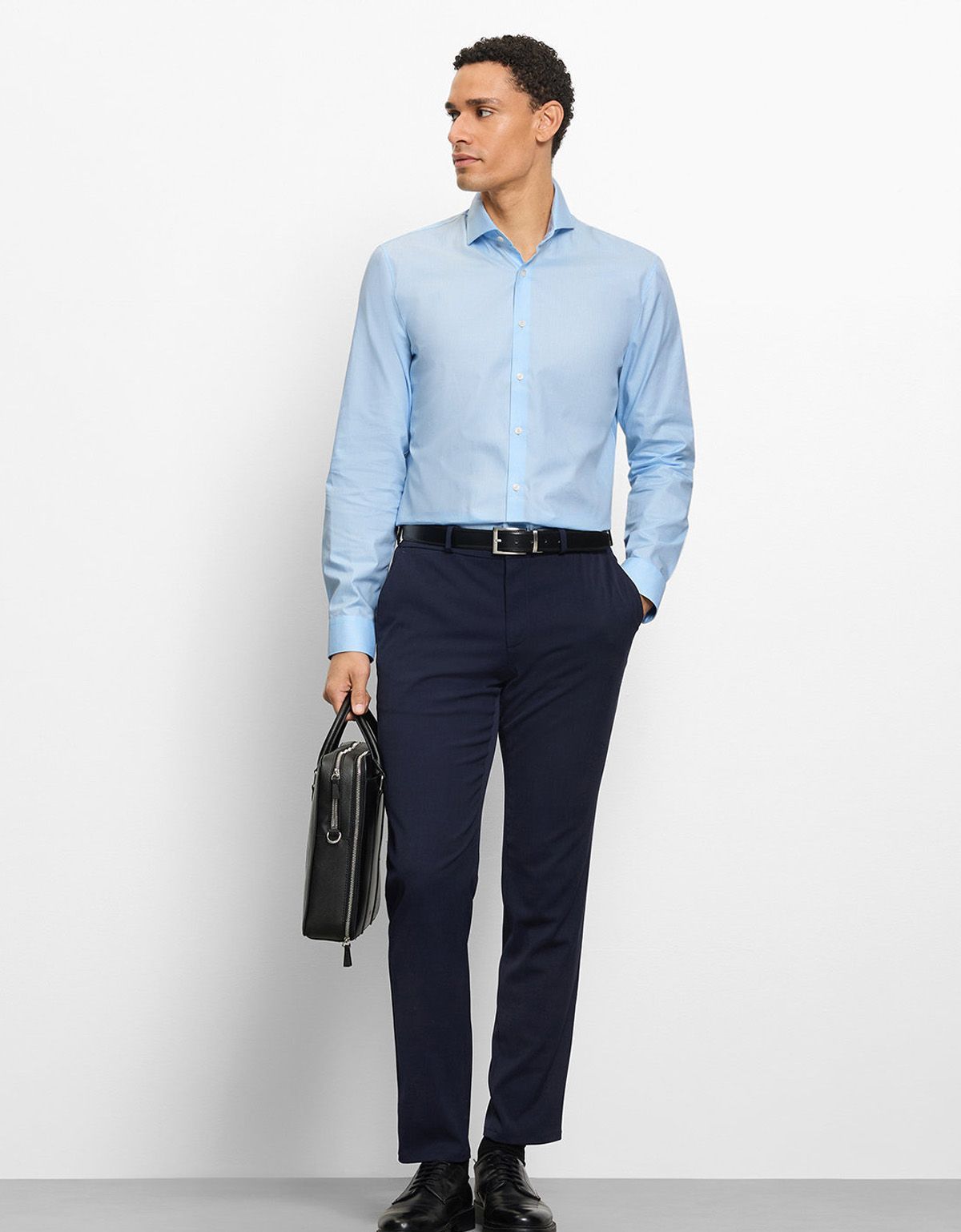 Рубашка в голубую клетку, супер слим | купить в интернет-магазине Olymp-Men