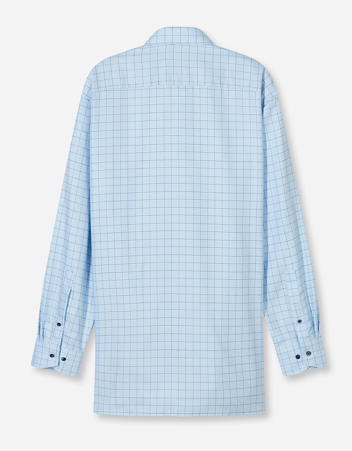 Рубашка голубая в клетку Olymp Luxor Big, прямой крой | купить в интернет-магазине Olymp-Men