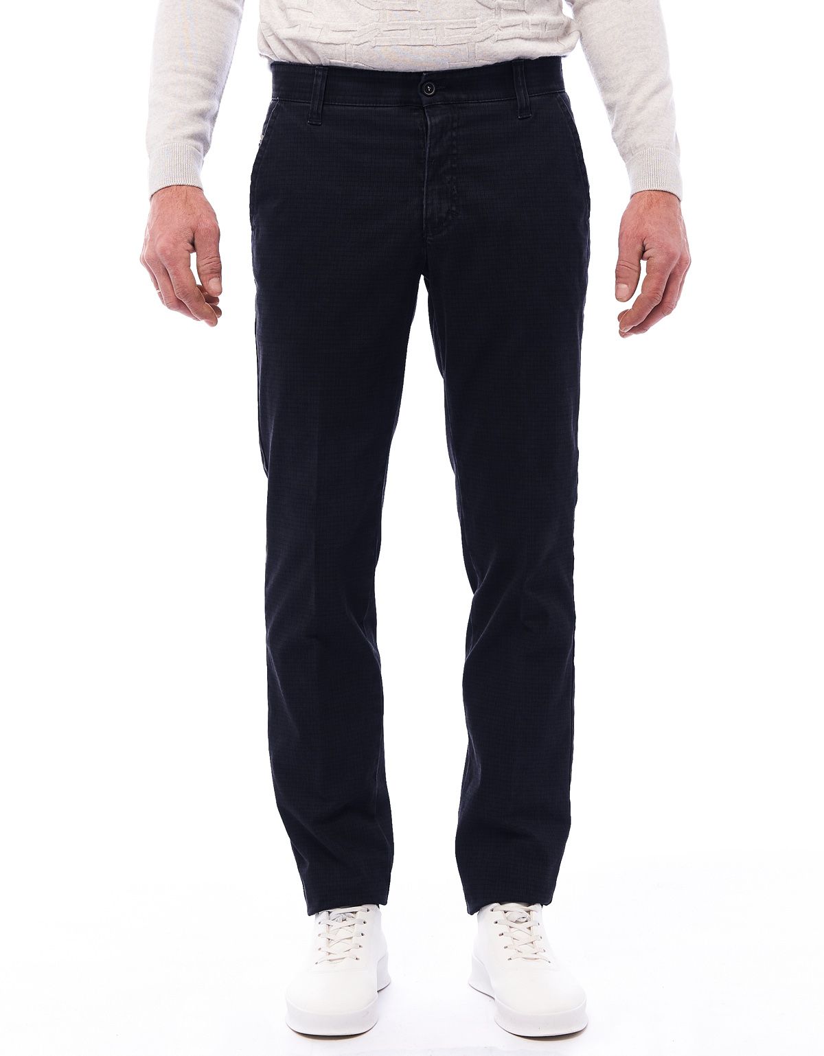 Брюки мужские темно-синие Club Of Comfort из хлопка в клетку | купить в интернет-магазине Olymp-Men