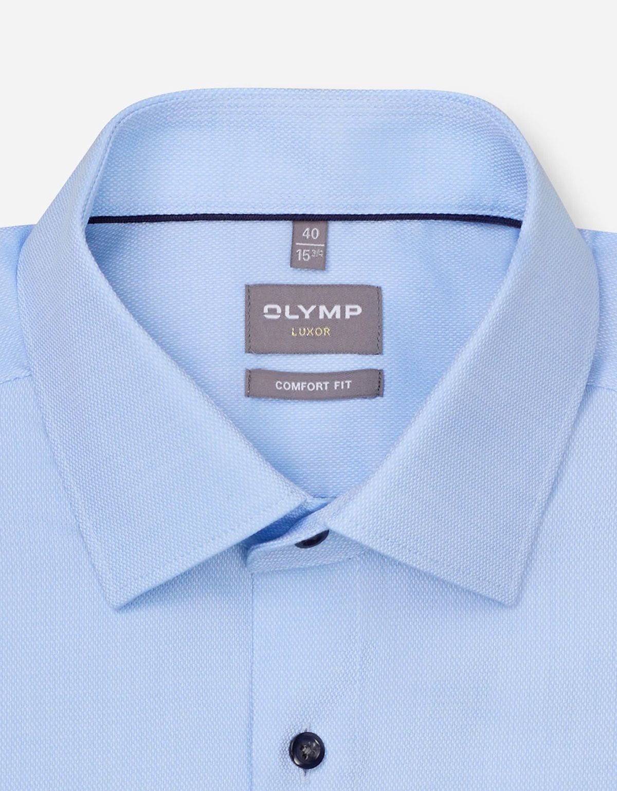 Сорочка голубая мужская OLYMP Luxor, прямой крой | купить в интернет-магазине Olymp-Men