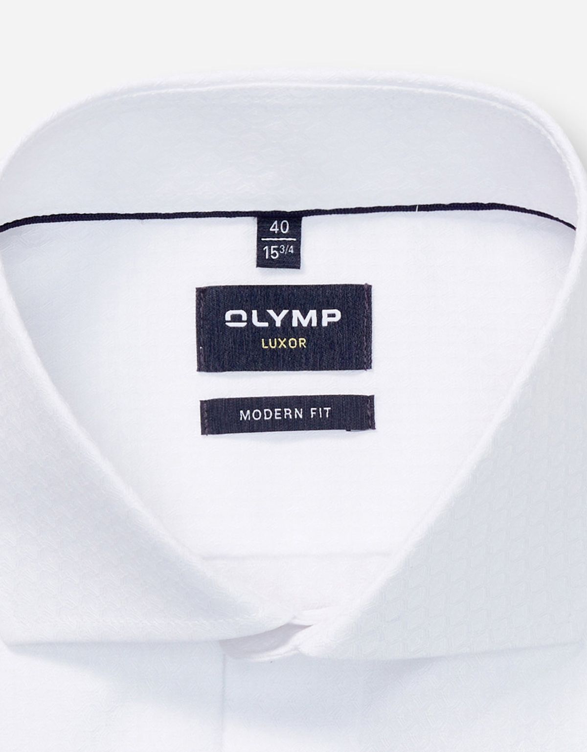 Рубашка белая из фактурной ткани OLYMP Luxor, modern fit | купить в интернет-магазине Olymp-Men