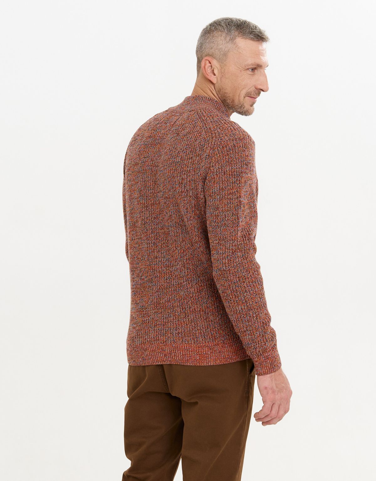 Свитер на молнии меланжевый Fynch-Hatton | купить в интернет-магазине Olymp-Men