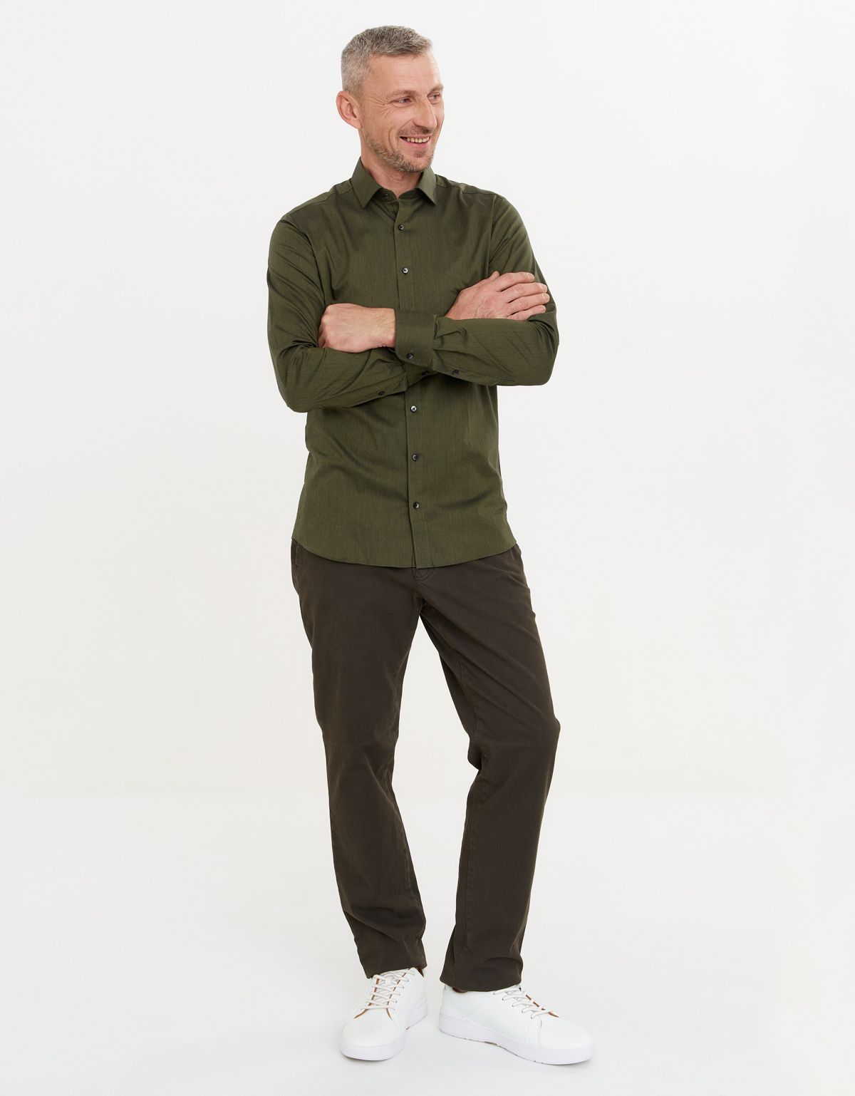 Брюки мужские зелёные хлопковые Club Of Comfort | купить в интернет-магазине Olymp-Men