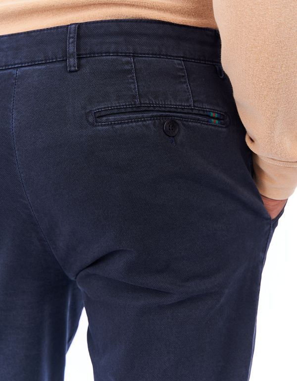 Брюки мужские Meyer синие хлопковые, прямые | купить в интернет-магазине Olymp-Men