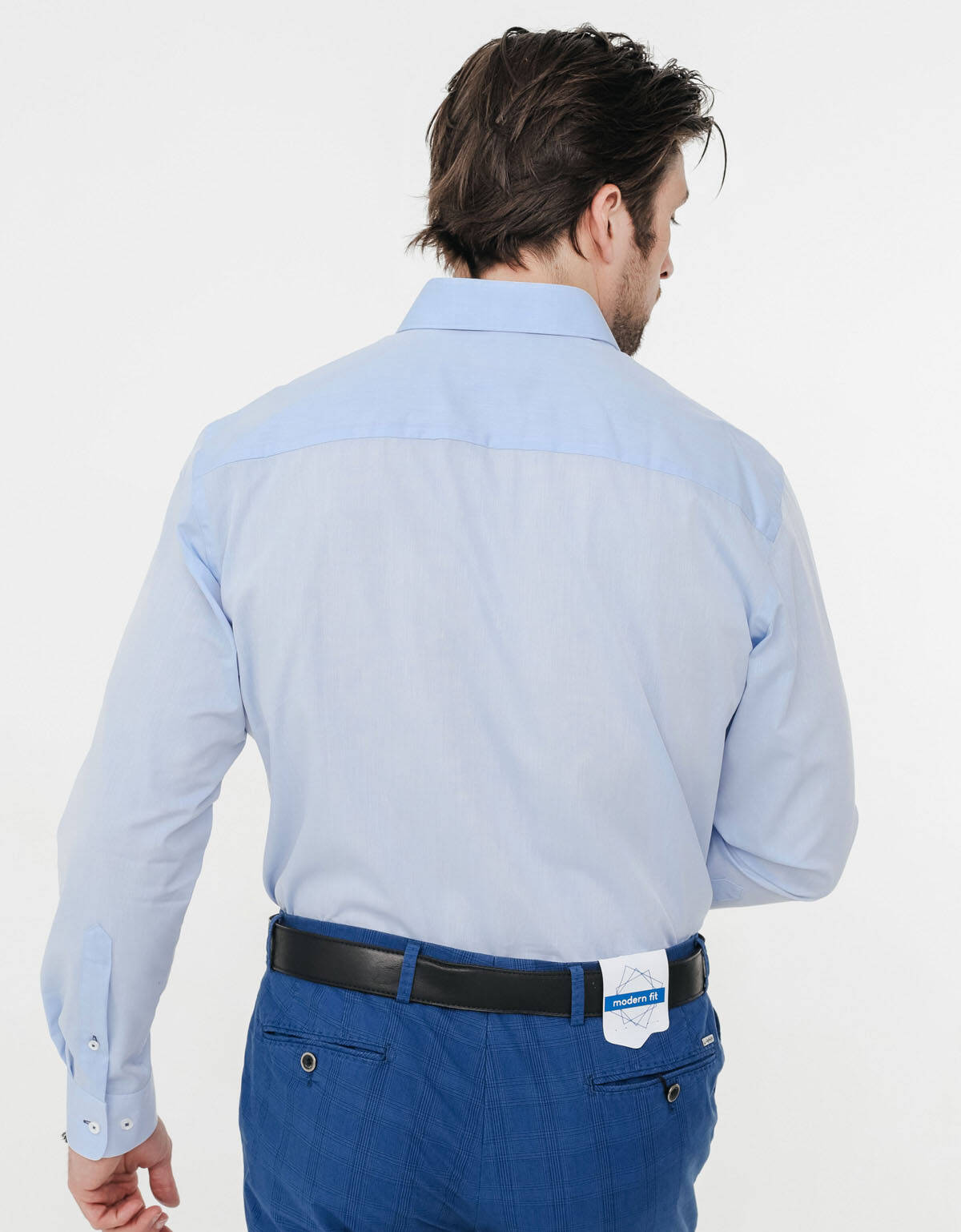 Комплект голубых рубашек Royal Class, прямые, 2 шт | купить в интернет-магазине Olymp-Men