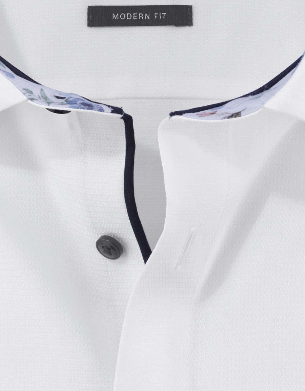 Рубашка белая фактурная OLYMP Luxor, modern fit на высокий рост | купить в интернет-магазине Olymp-Men