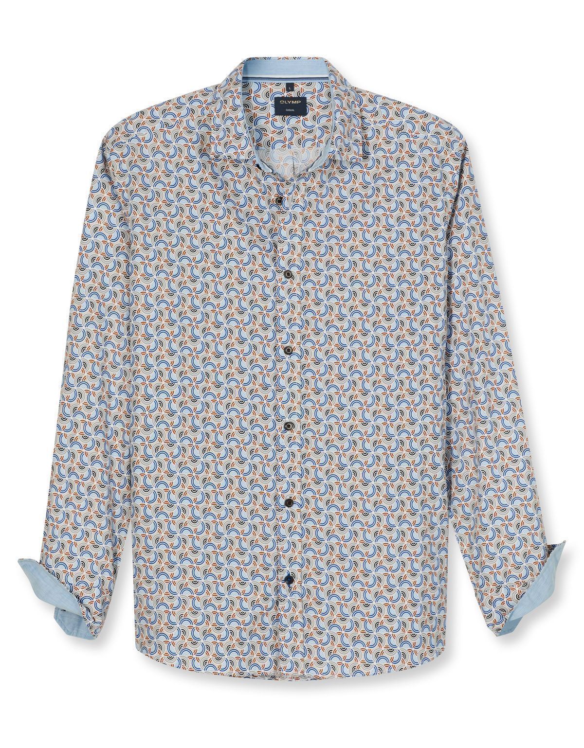 Рубашка мужская с рисунком OLYMP Casual | купить в интернет-магазине Olymp-Men