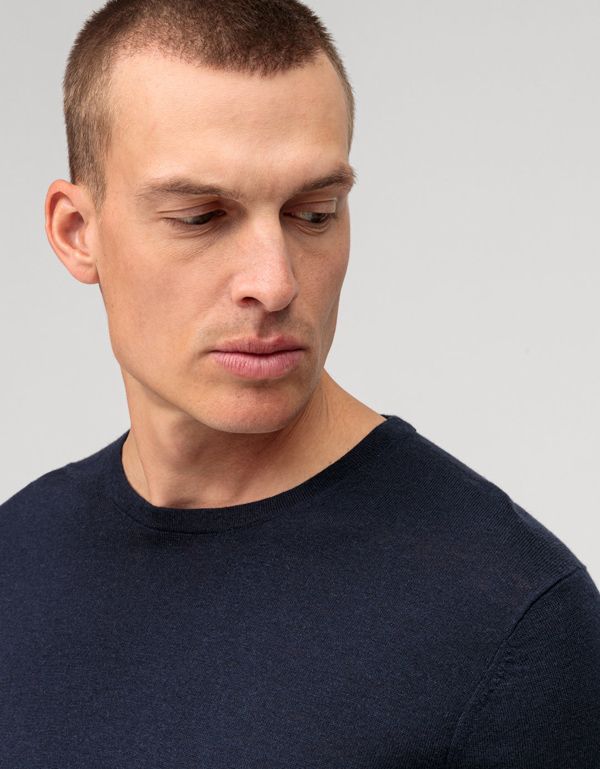 Джемпер мужской OLYMP, шерсть с шёлком, body fit | интернет-магазин Olymp-Men