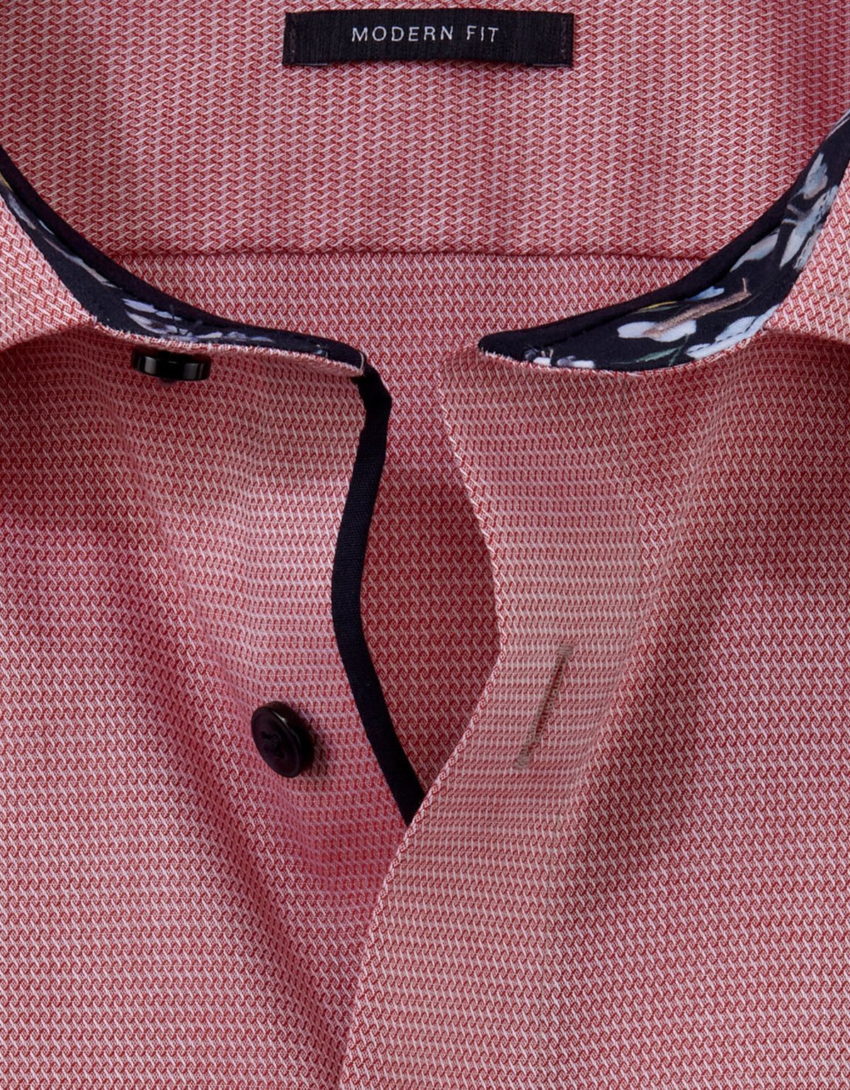 Рубашка розовая классическая фактурная OLYMP Luxor, modern fit | купить в интернет-магазине Olymp-Men