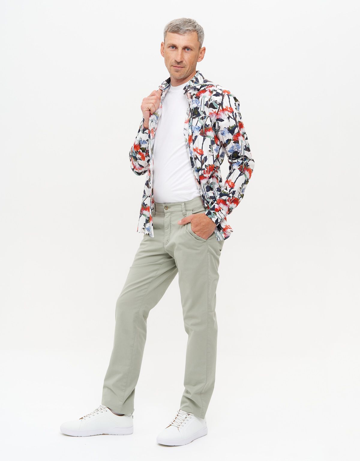 Рубашка мужская цветная OLYMP Casual | купить в интернет-магазине Olymp-Men