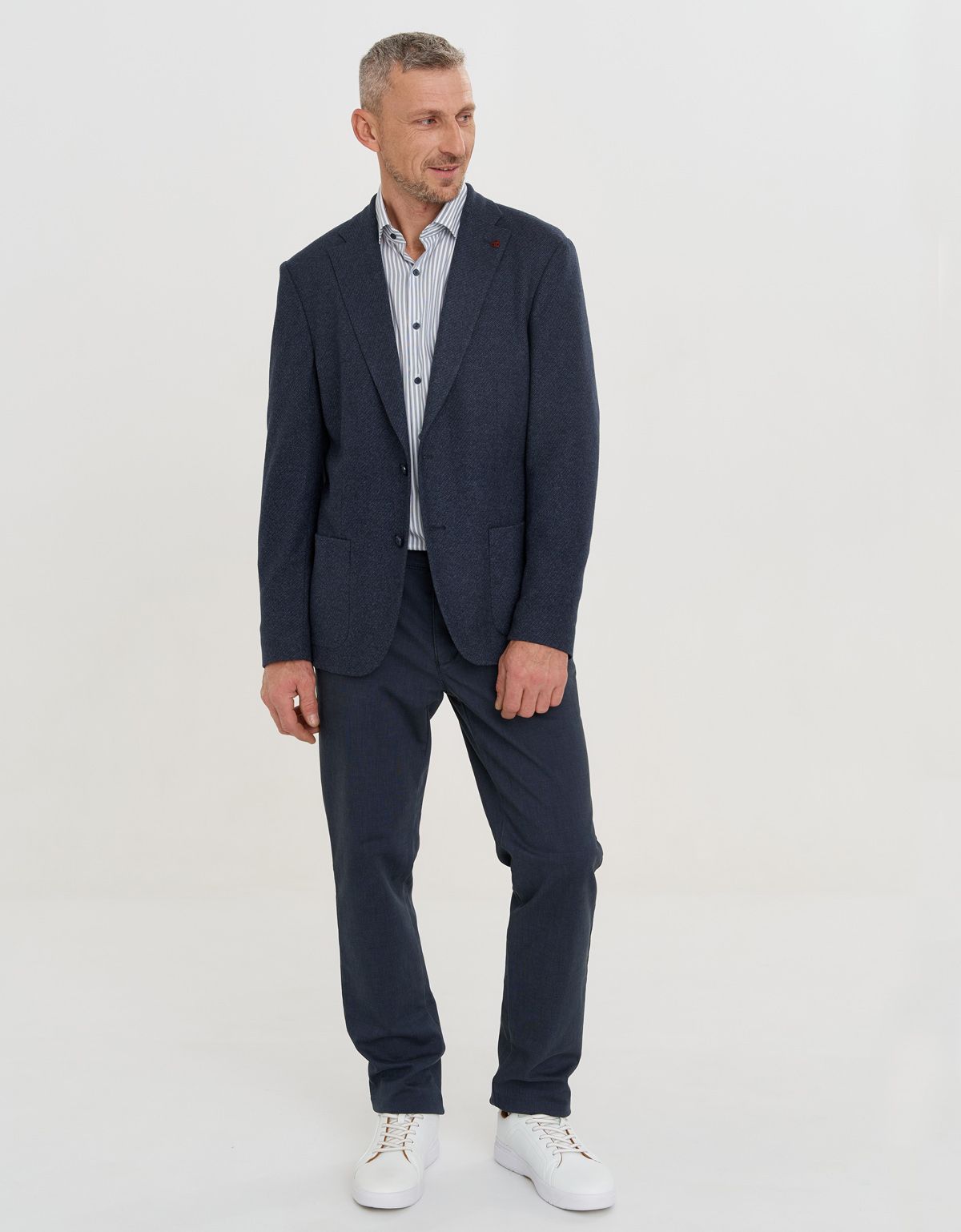 Пиджак мужской трикотажный синий Roy Robson | купить в интернет-магазине Olymp-Men