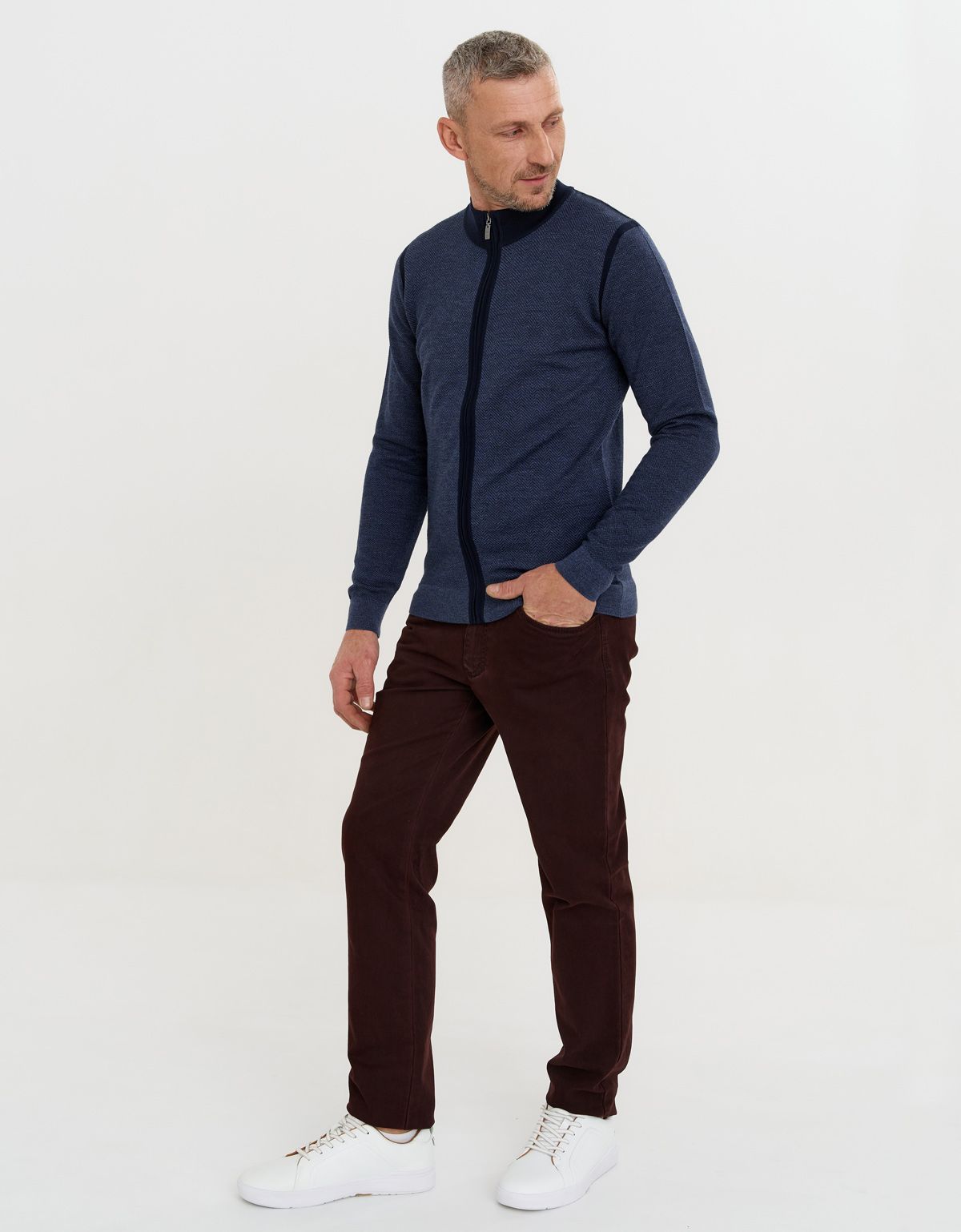 Кардиган мужской шерстяной Gratude на молнии | купить в интернет-магазине Olymp-Men