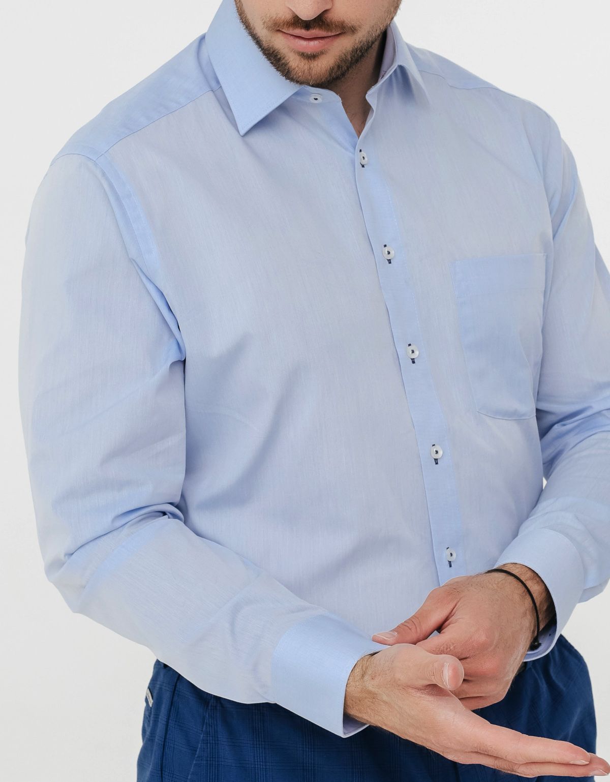 Мужские голубые рубашки Royal Class, прямые, комплект 2 шт. | купить в интернет-магазине Olymp-Men