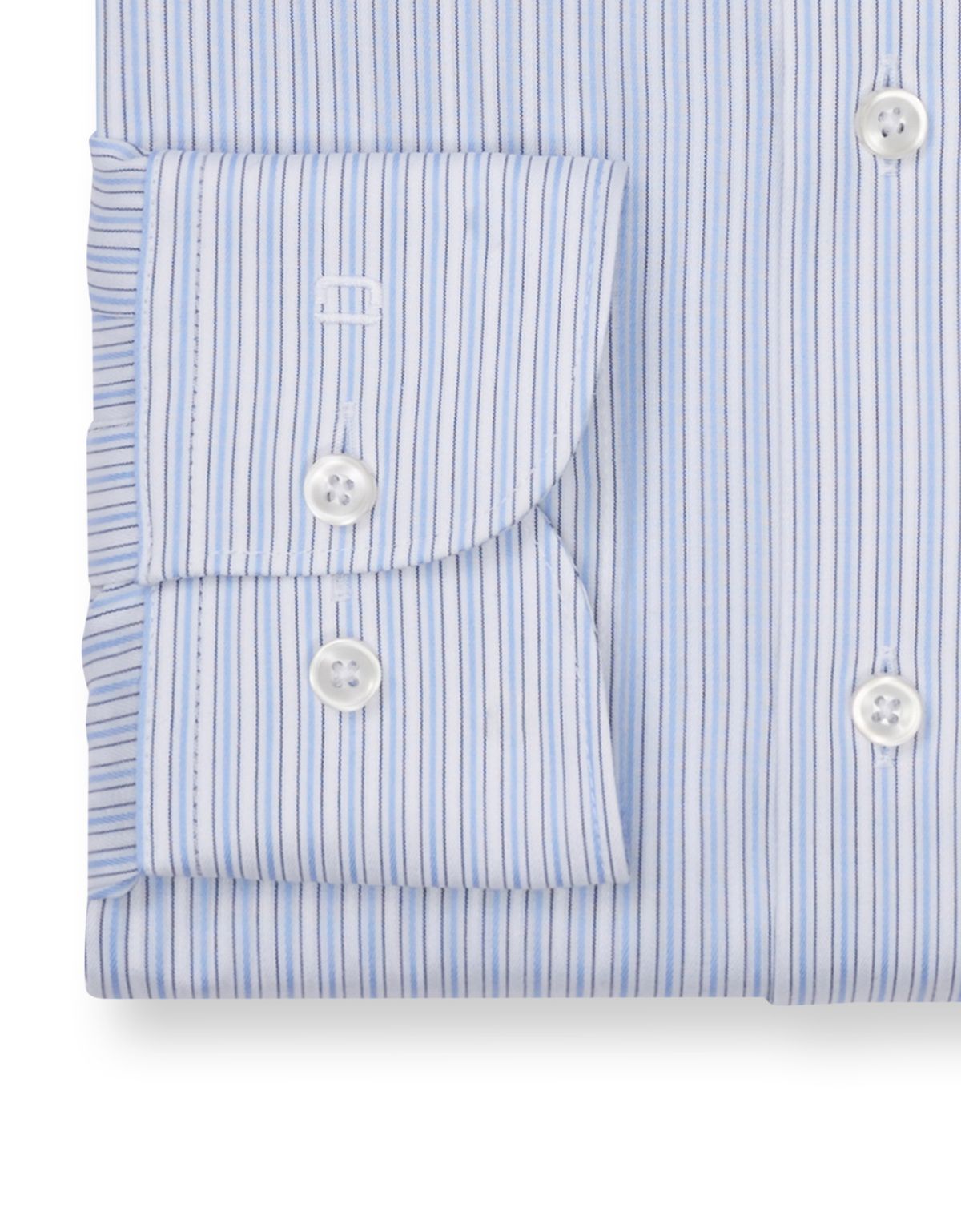 Рубашка классическая в голубую полоску OLYMP Luxor, полуприлегающая | купить в интернет-магазине Olymp-Men