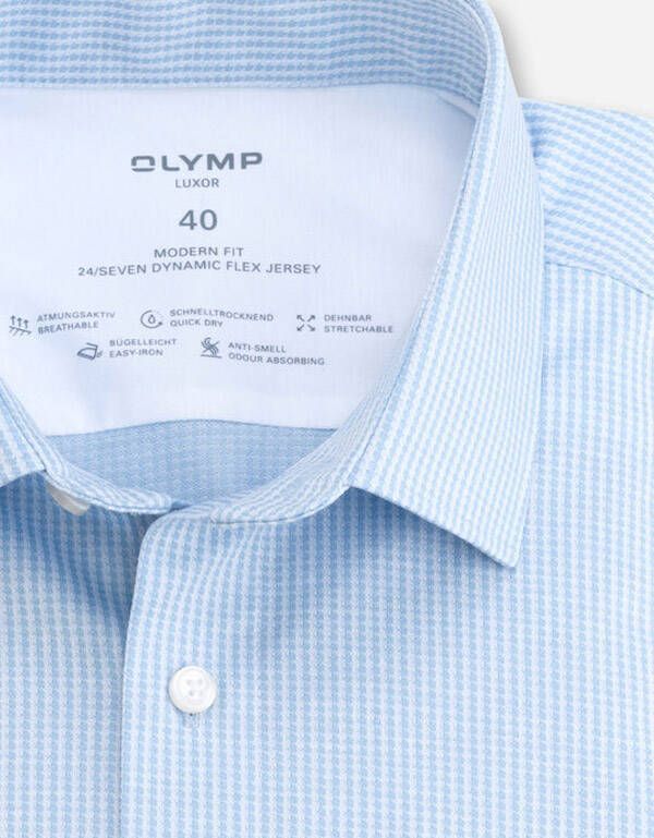 Трикотажная рубашка мужская Olymp 24/7, modern fit | купить в интернет-магазине Olymp-Men