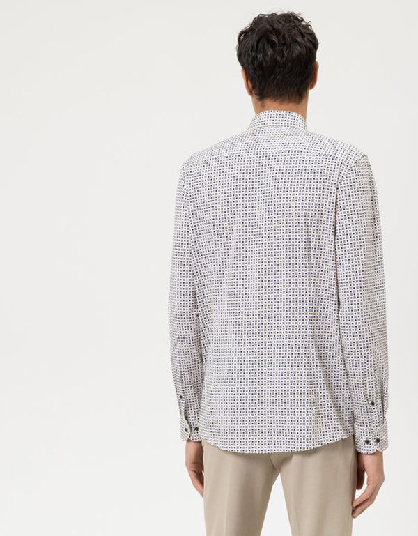 Рубашка трикотажная с рисунком OLYMP 24/7, body fit | купить в интернет-магазине Olymp-Men