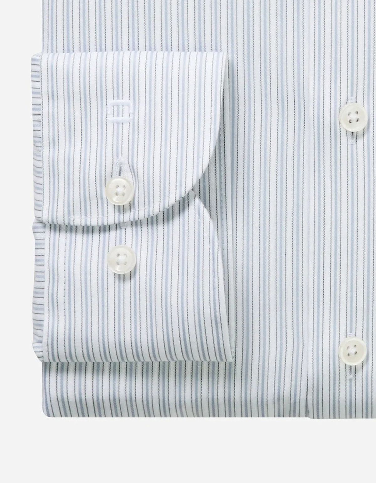 Рубашка классическая в серую полоску OLYMP Luxor, полуприлегающая | купить в интернет-магазине Olymp-Men