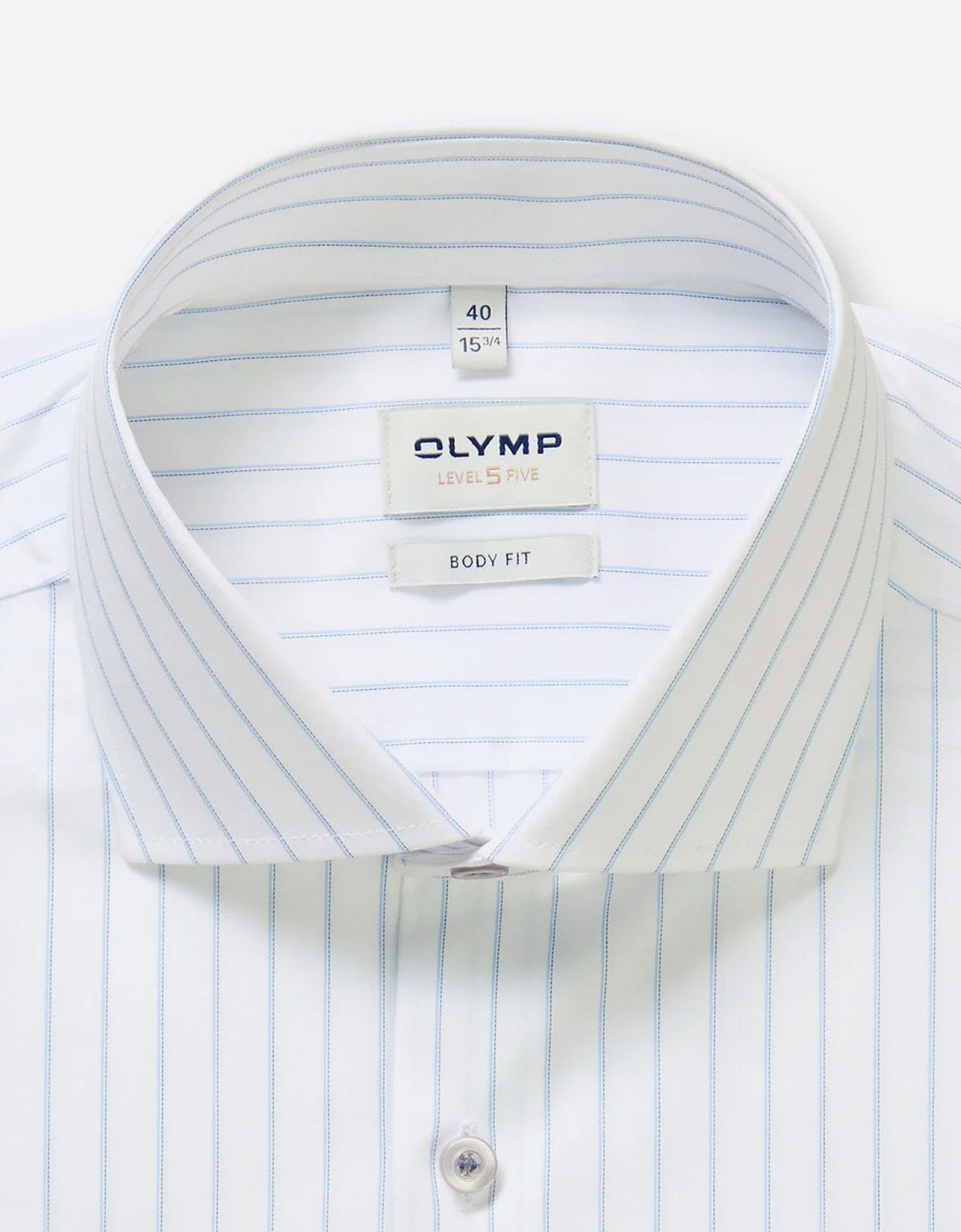 Рубашка классическая в полоску Olymp, body fit | купить в интернет-магазине Olymp-Men