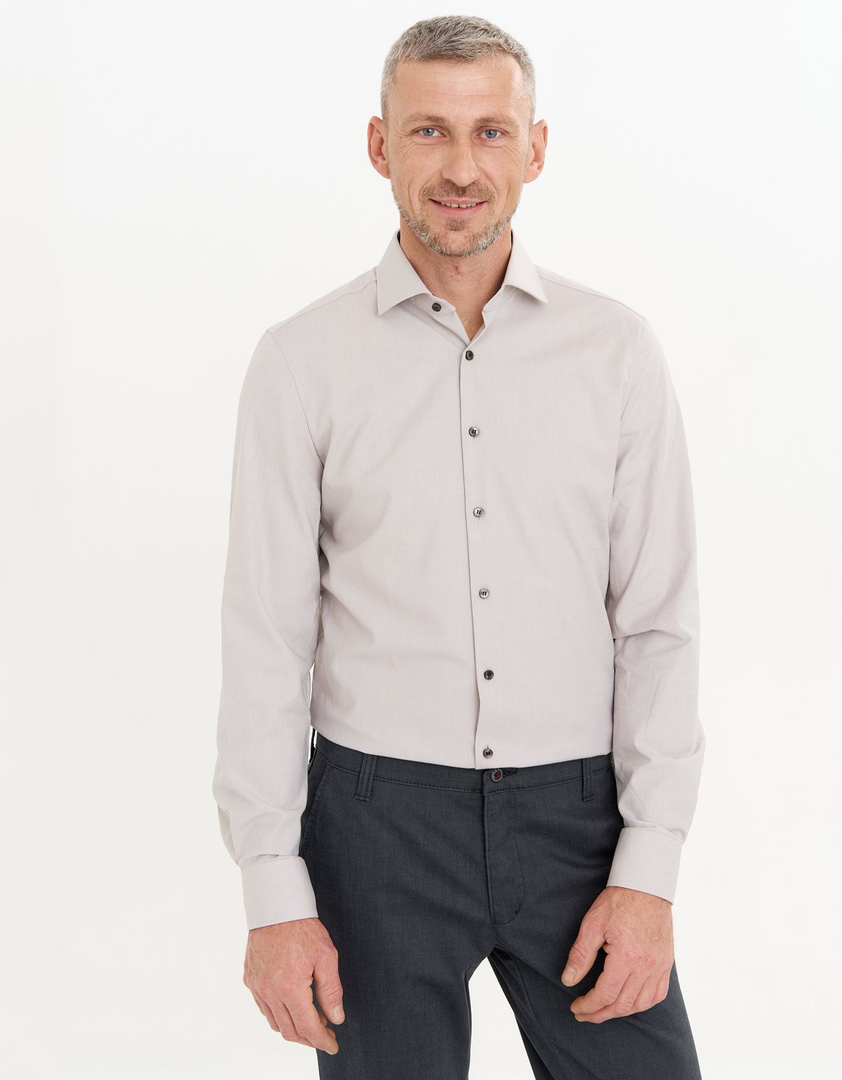 Рубашка мужская с длинным рукавом OLYMP 24/7, климат-контроль, body fit | купить в интернет-магазине Olymp-Men