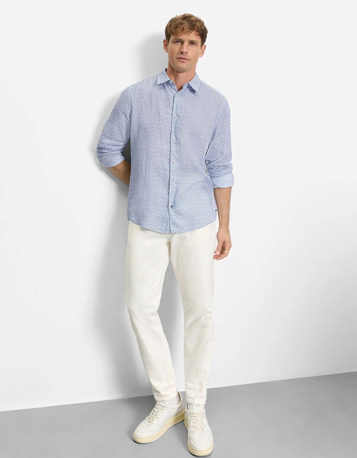 Рубашка льняная с длинным рукавом OLYMP | купить в интернет-магазине Olymp-Men