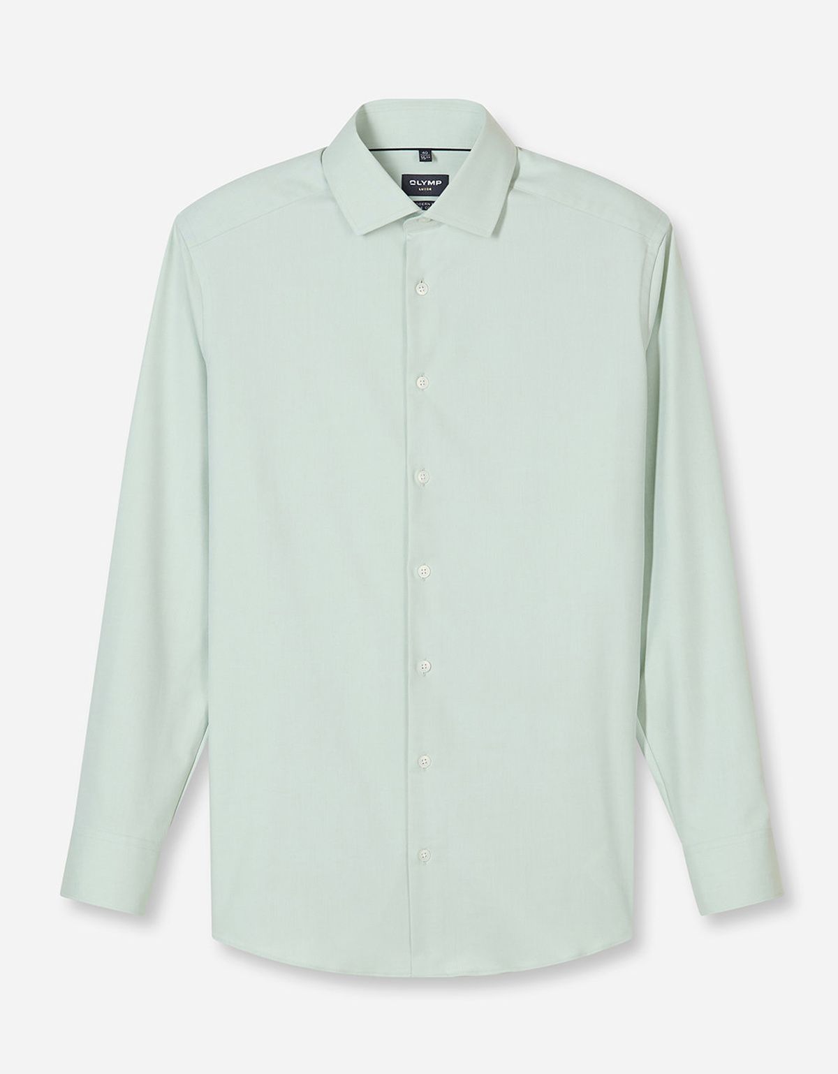 Сорочка зелёная климат-контроль OLYMP, modern fit на высокий рост | купить в интернет-магазине Olymp-Men